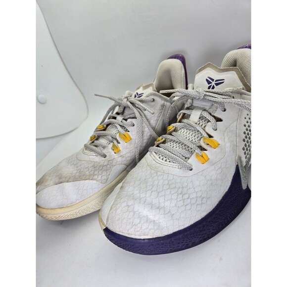 Nike Kobe Mamba Fury Lakers Home Basketball Shoes Men\'s 5 White Purple Sneakers main image 2